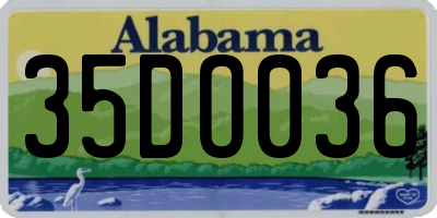 AL license plate 35DO036