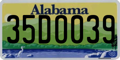 AL license plate 35DO039
