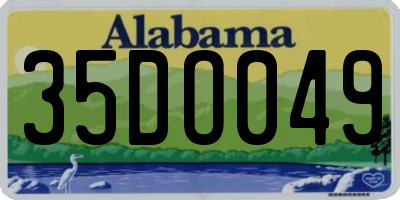 AL license plate 35DO049