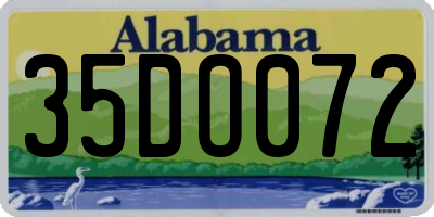 AL license plate 35DO072