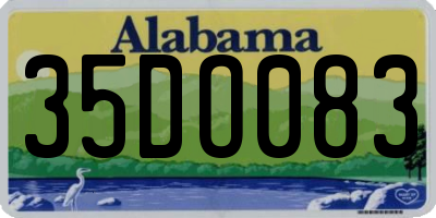 AL license plate 35DO083