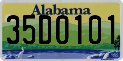 AL license plate 35DO101