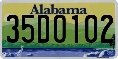 AL license plate 35DO102