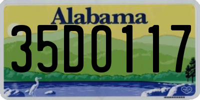 AL license plate 35DO117
