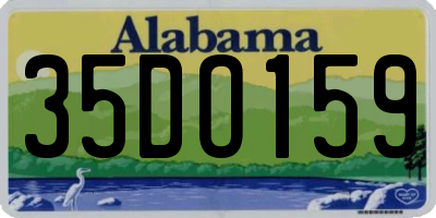 AL license plate 35DO159