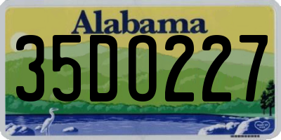 AL license plate 35DO227