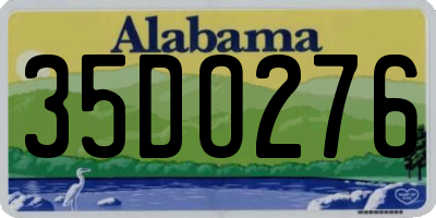 AL license plate 35DO276