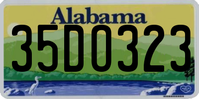AL license plate 35DO323