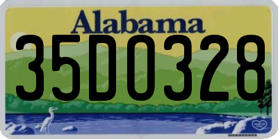 AL license plate 35DO328