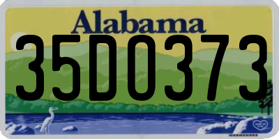 AL license plate 35DO373