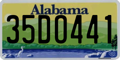 AL license plate 35DO441