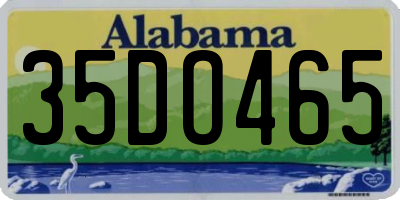 AL license plate 35DO465