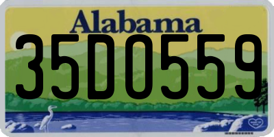 AL license plate 35DO559