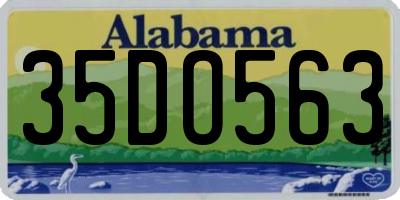 AL license plate 35DO563