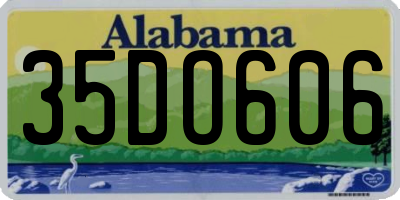 AL license plate 35DO606
