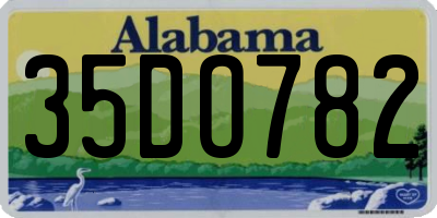 AL license plate 35DO782