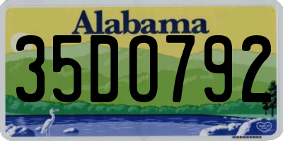 AL license plate 35DO792