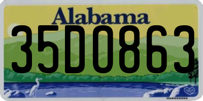 AL license plate 35DO863