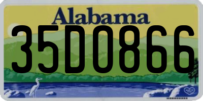 AL license plate 35DO866