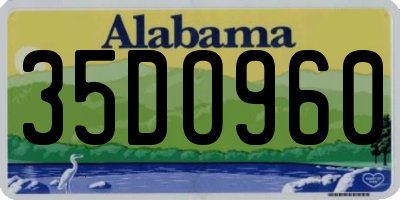 AL license plate 35DO960