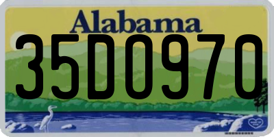 AL license plate 35DO970