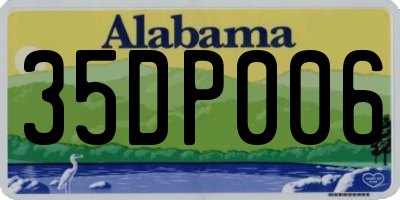 AL license plate 35DP006