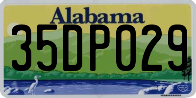 AL license plate 35DP029