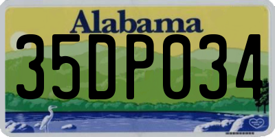 AL license plate 35DP034