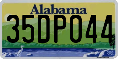 AL license plate 35DP044