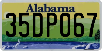 AL license plate 35DP067