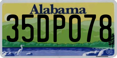 AL license plate 35DP078