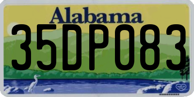AL license plate 35DP083
