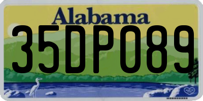 AL license plate 35DP089