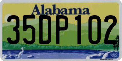 AL license plate 35DP102