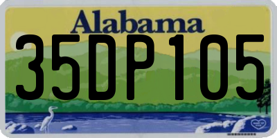 AL license plate 35DP105