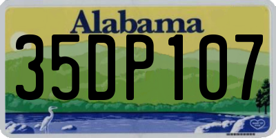AL license plate 35DP107
