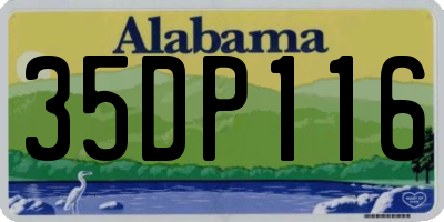 AL license plate 35DP116