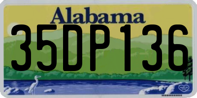 AL license plate 35DP136