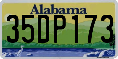 AL license plate 35DP173