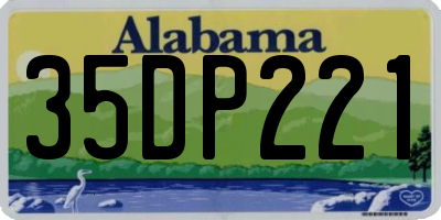 AL license plate 35DP221