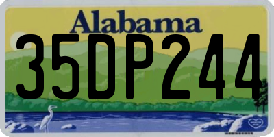 AL license plate 35DP244