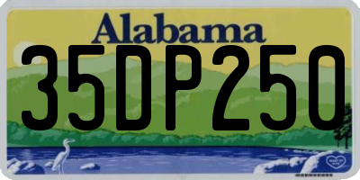 AL license plate 35DP250