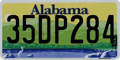 AL license plate 35DP284