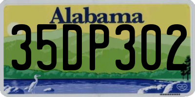 AL license plate 35DP302