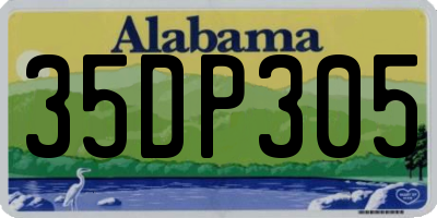 AL license plate 35DP305