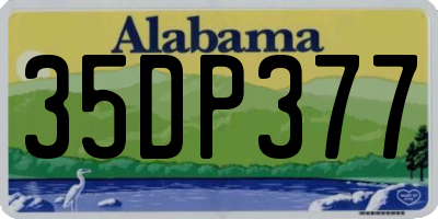 AL license plate 35DP377