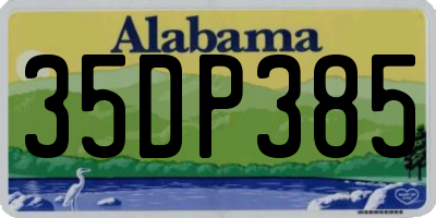 AL license plate 35DP385