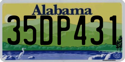 AL license plate 35DP431