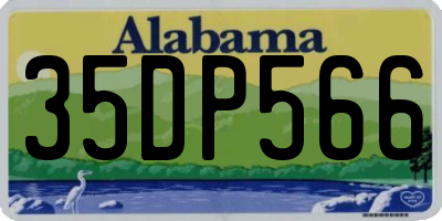 AL license plate 35DP566
