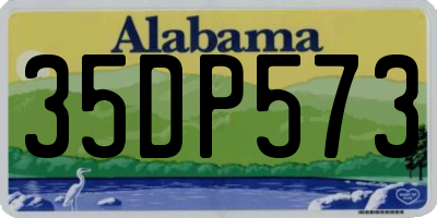 AL license plate 35DP573